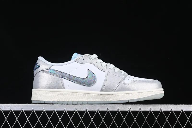 All Categories Air Jordan Jordan Series Basketball Shoes Air Jordan 1 Low Air Jordan 1 Low OG AJ1 Joe 1 Year of the Snake Limited Silver Snake Low-top Retro Basketball Shoes HF3144-100